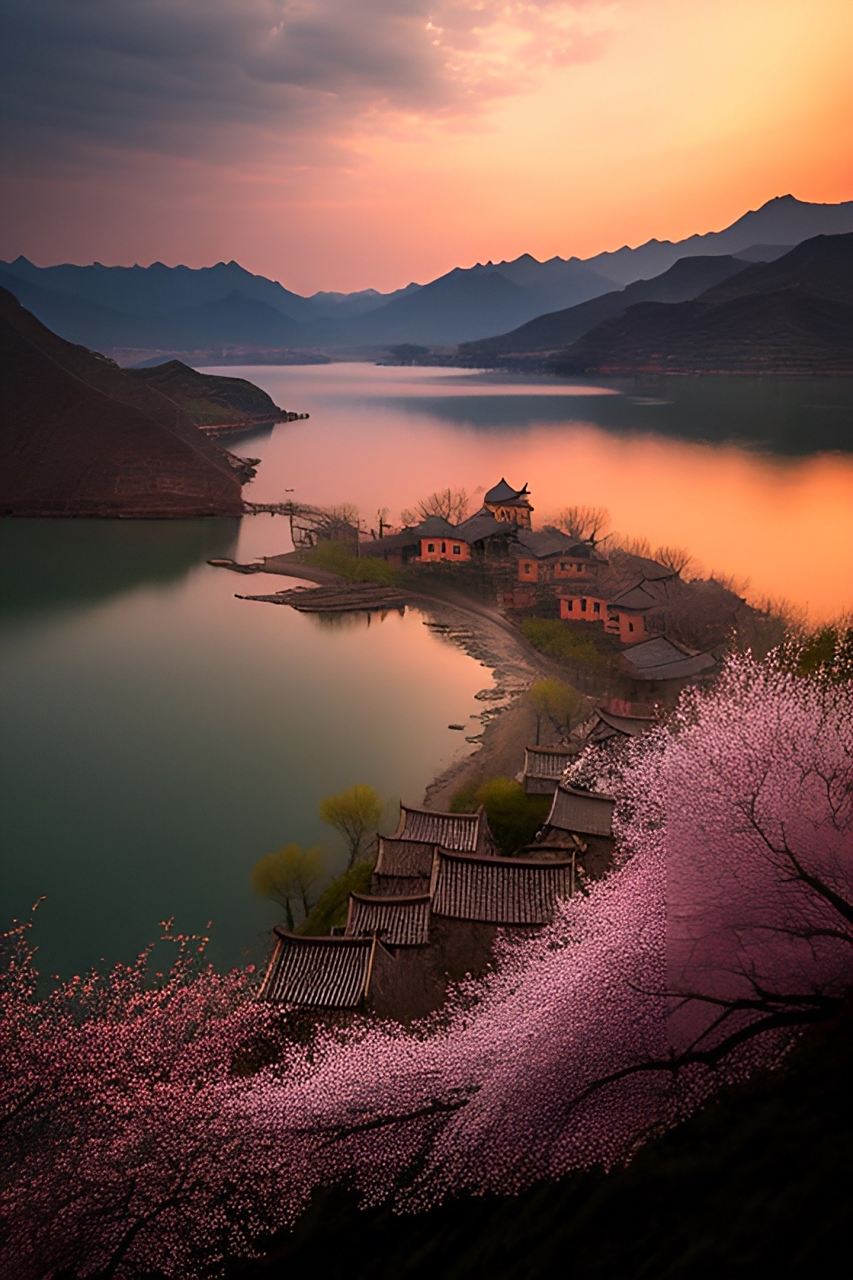 桃花坞里桃花庵, 桃花庵里桃花仙; 桃花仙人种桃树, 又摘桃花卖酒钱.