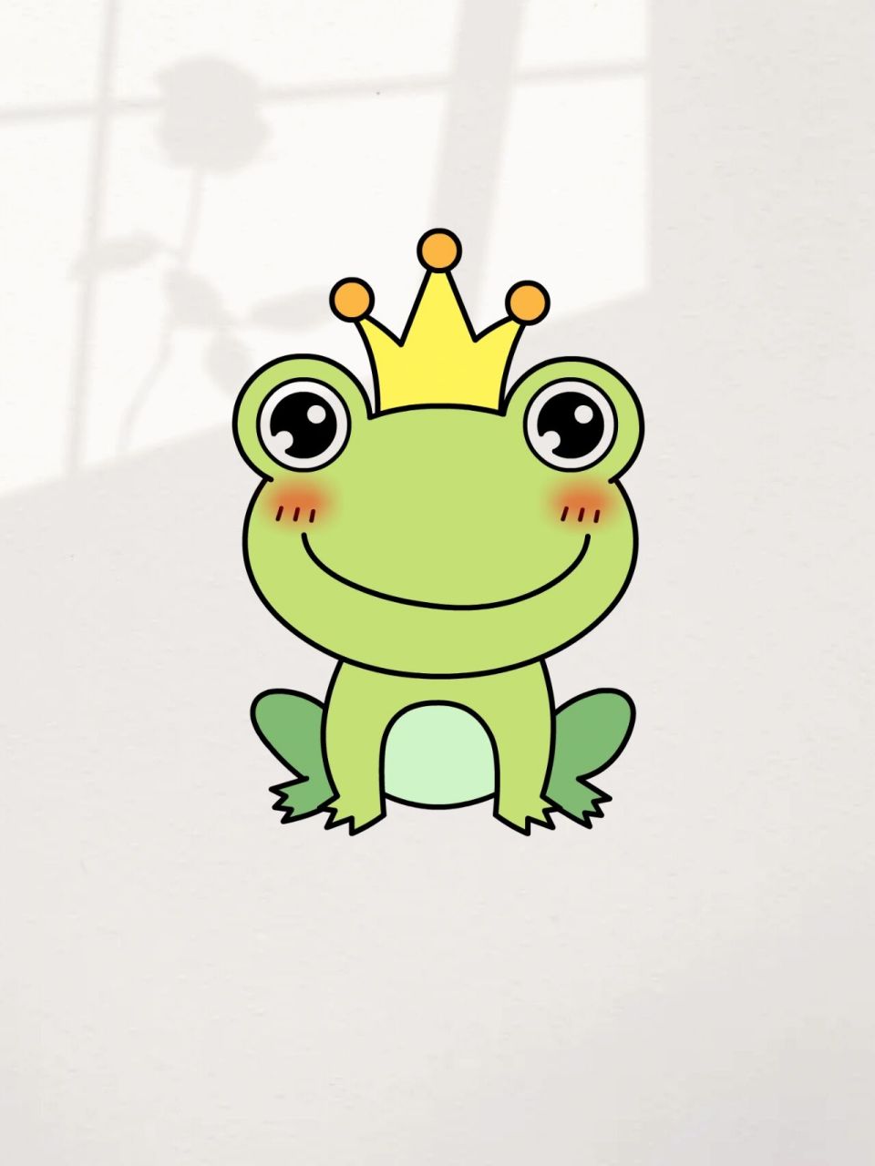 可爱的青蛙王子简笔画,这样画秒会
