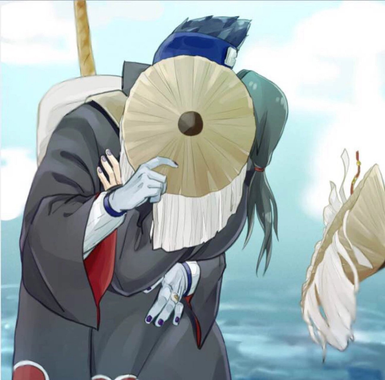 有人喜欢鼬和鬼鲛吗?这几张好有爱         	 (图片来自堆糖 侵删)