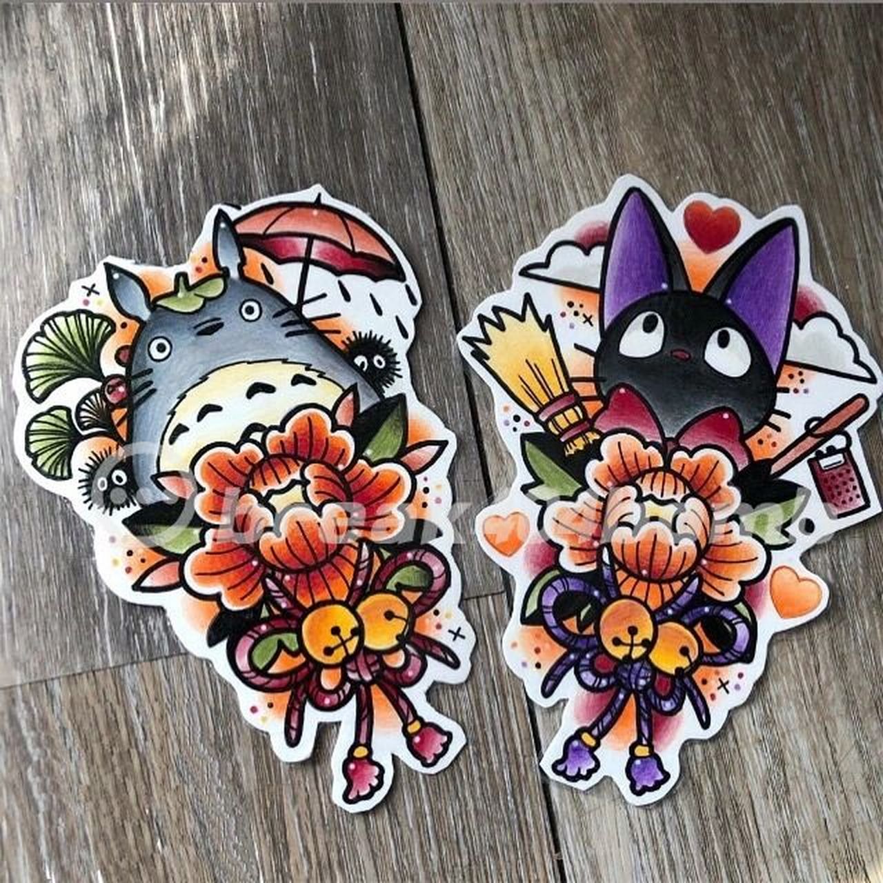 女生的纹身#杭州纹身# #我的纹身分享# #卡通纹身# #newschool纹身