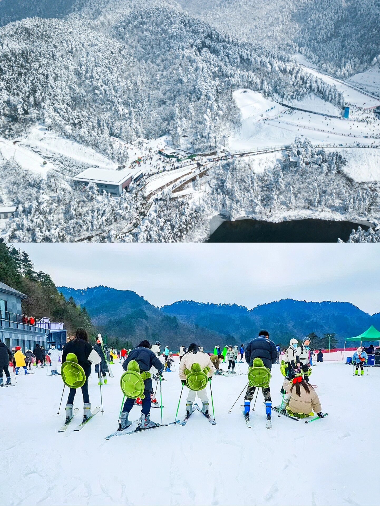 浙江大明山滑雪场图片