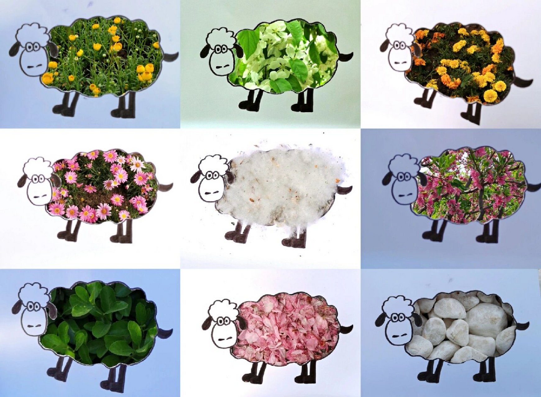 【寻找春天】儿童镂空画素材分享 91与宝贝一起感受大自然91带给