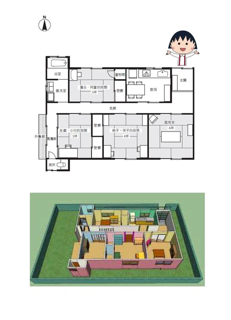 樱桃小丸子家户型揭秘!必进!原来这么有爱!
