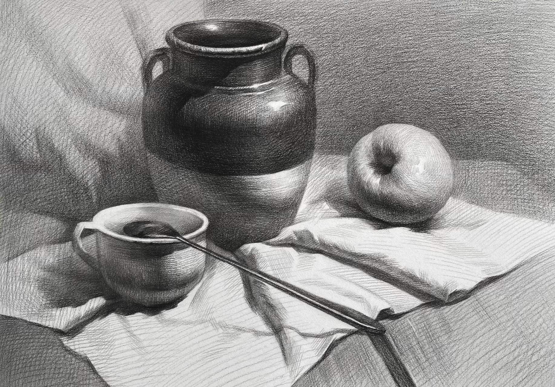 素描静物组合3(详细步骤)