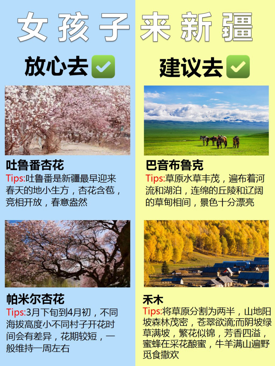 新疆旅游攻略60第一次来新疆的姐妹避坑指南 98新疆真的是一个