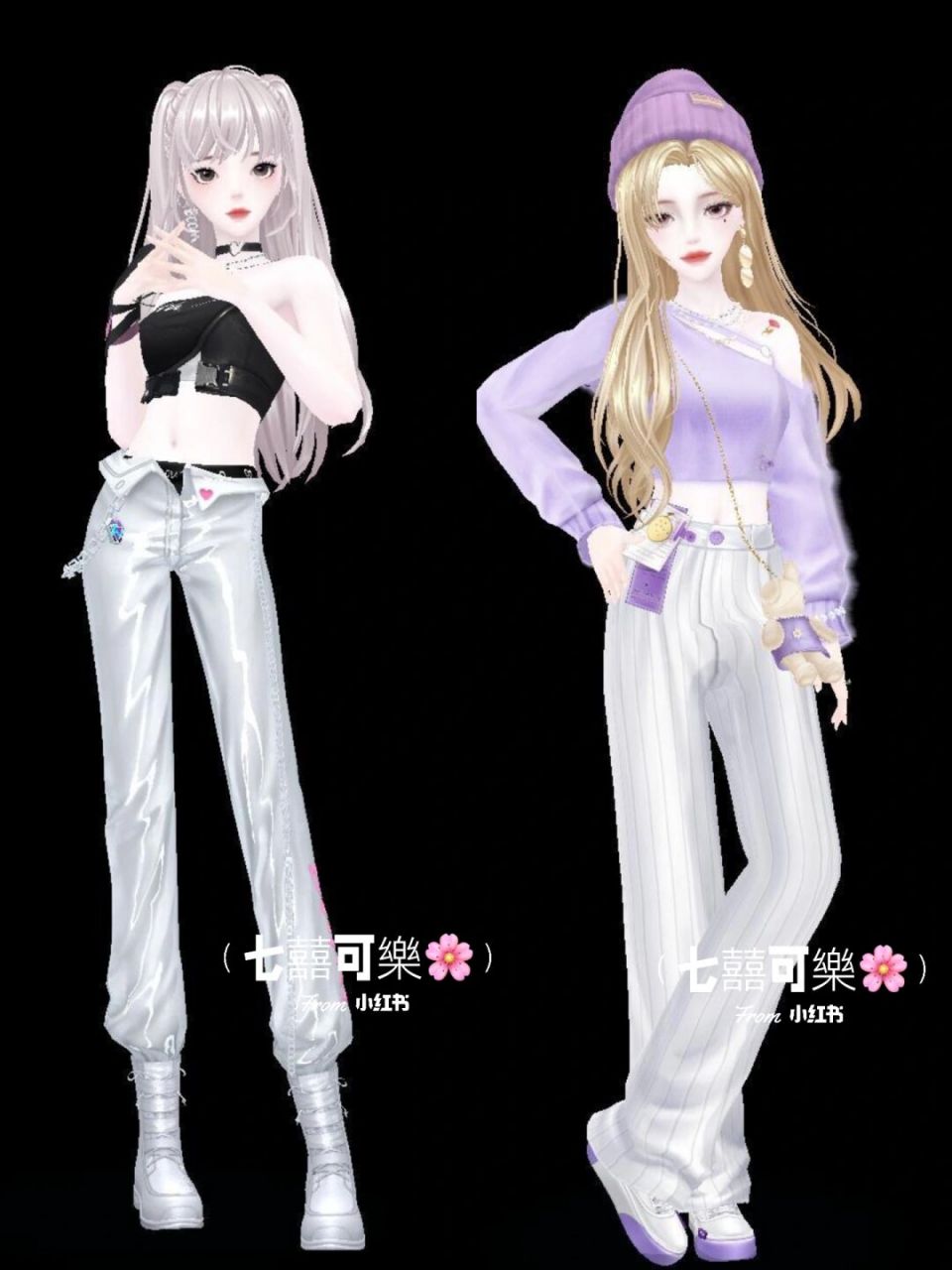 左边小号 右边大号 #qq炫舞手游# #qq炫舞手游穿搭