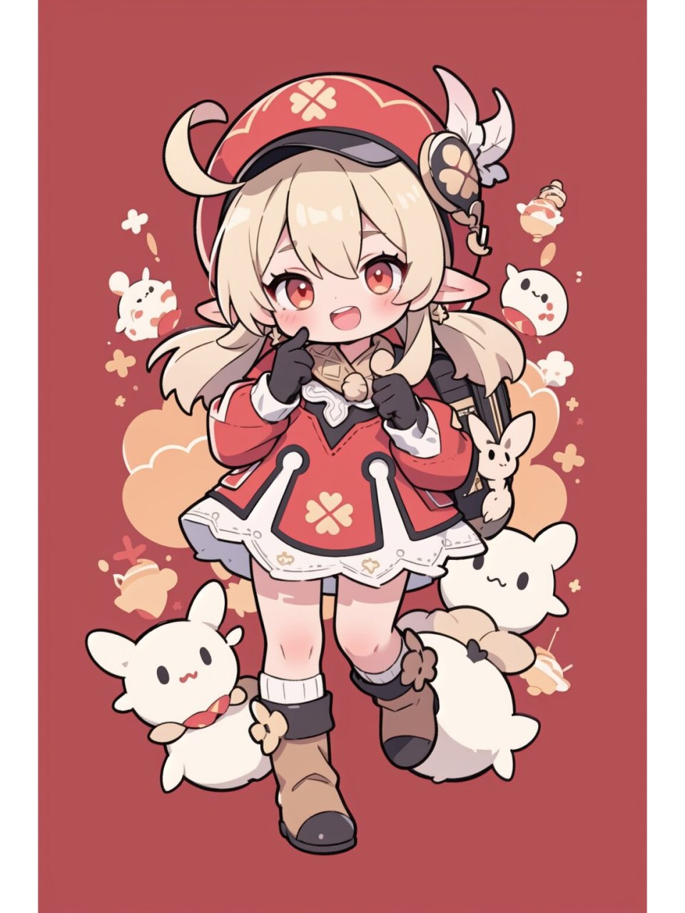 超可爱的原神q版人物-可莉