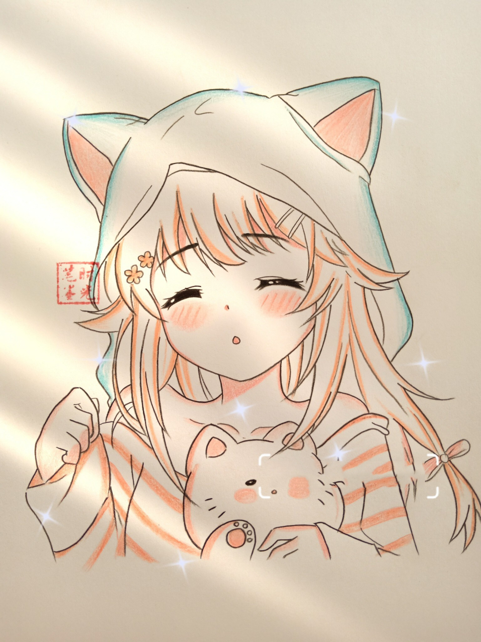 教你画可爱的小姐姐 时间,是流窜的痛. 光阴,是飞逝的伤.