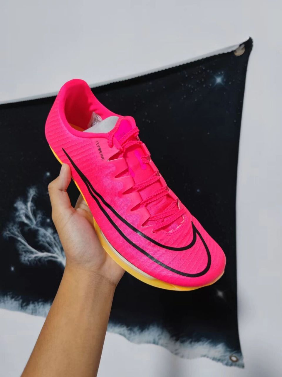 maxfly新配色 maxfly新配色 西瓜粉苏炳添同款钉鞋