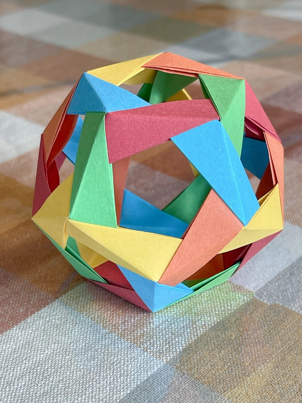 折纸十二面体dodecahedron 5cm×5cm 五个颜色每个颜色6张 总30张