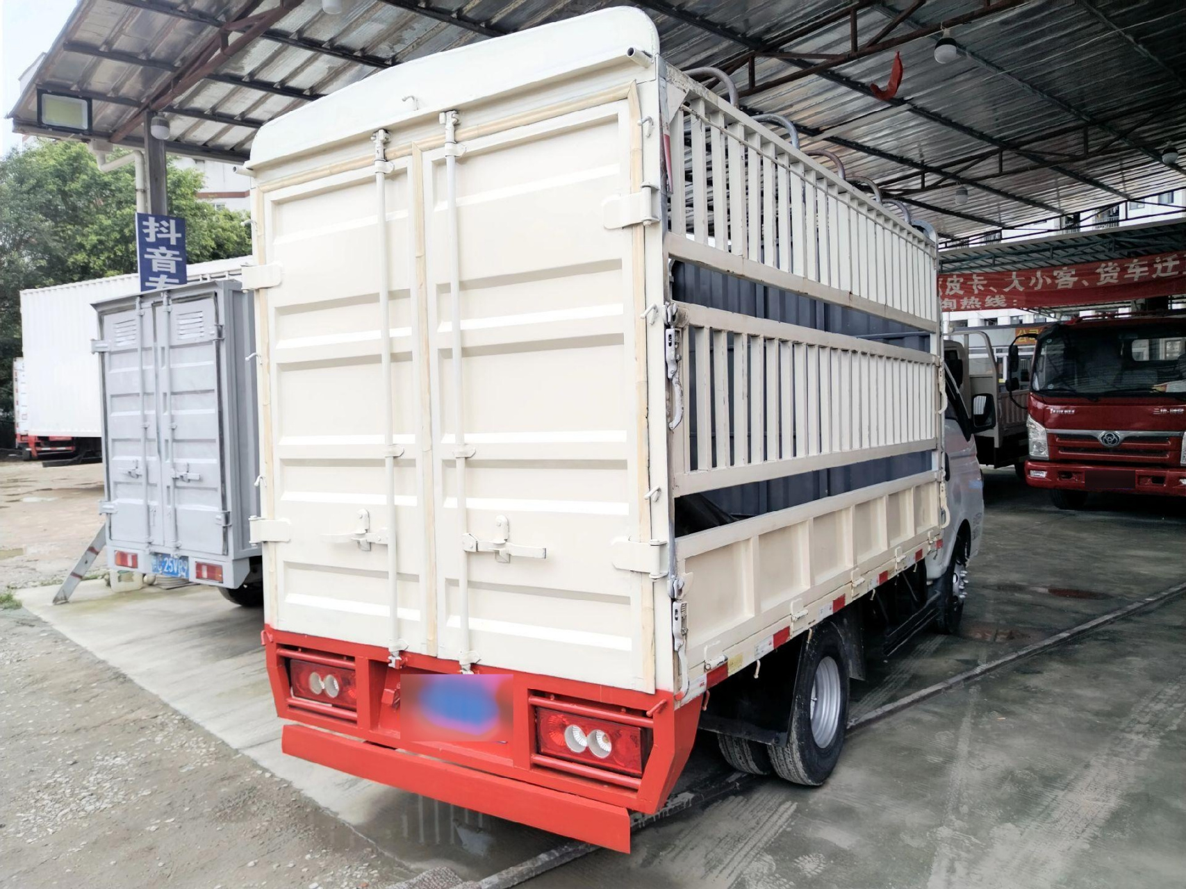 江淮康铃单排3.1米仓栅货车!外宽:1.71米!全柴1.8排量62马力!