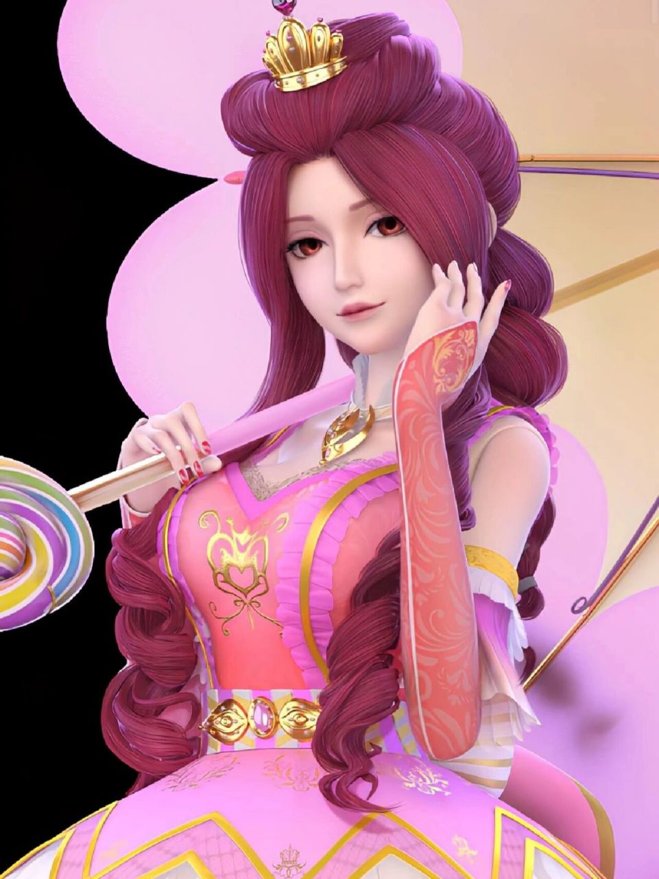 叶罗丽茉莉图片    如果茉莉不是金王妃的话,第一个建模也挺好看的