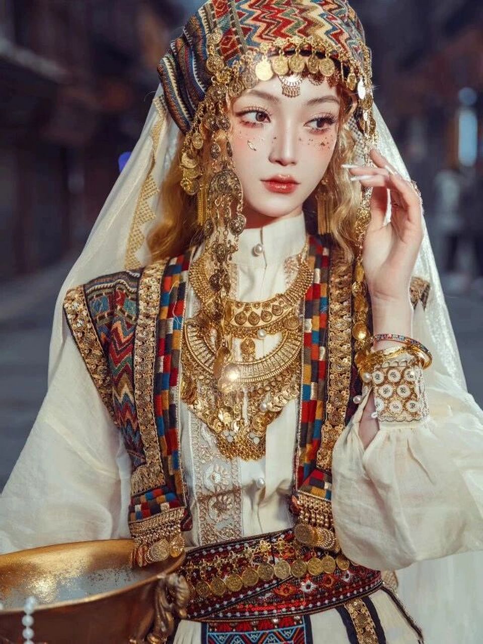 特色西域民族宫廷服饰~古国公主 188包服装77化妆77盘发 	 关注私