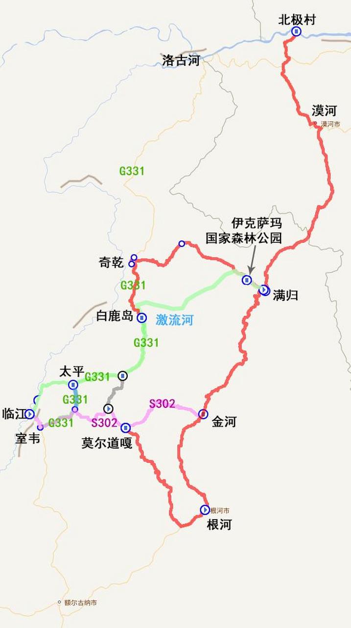 微头条创作计划  中午更新了东北大环线自驾游路线图,主要更新点位于