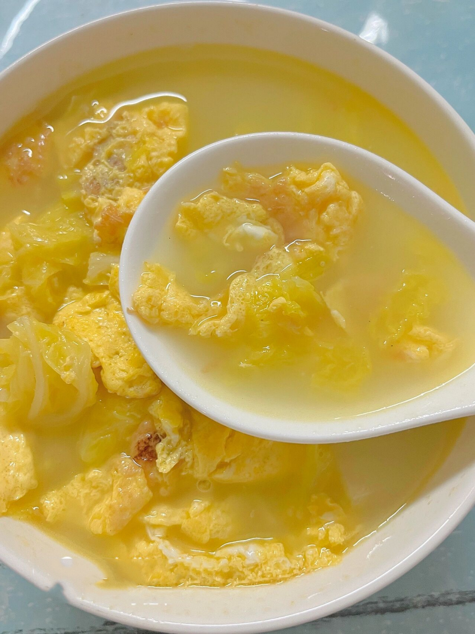 简单又美味的娃娃菜鸡蛋汤!