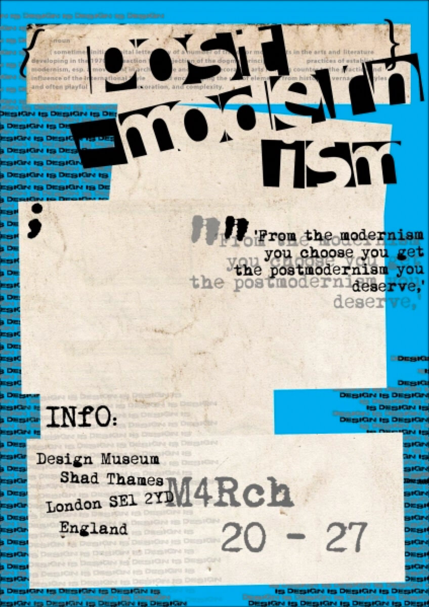 设计灵感78后现代主义风格海报设计 来源:pinterest