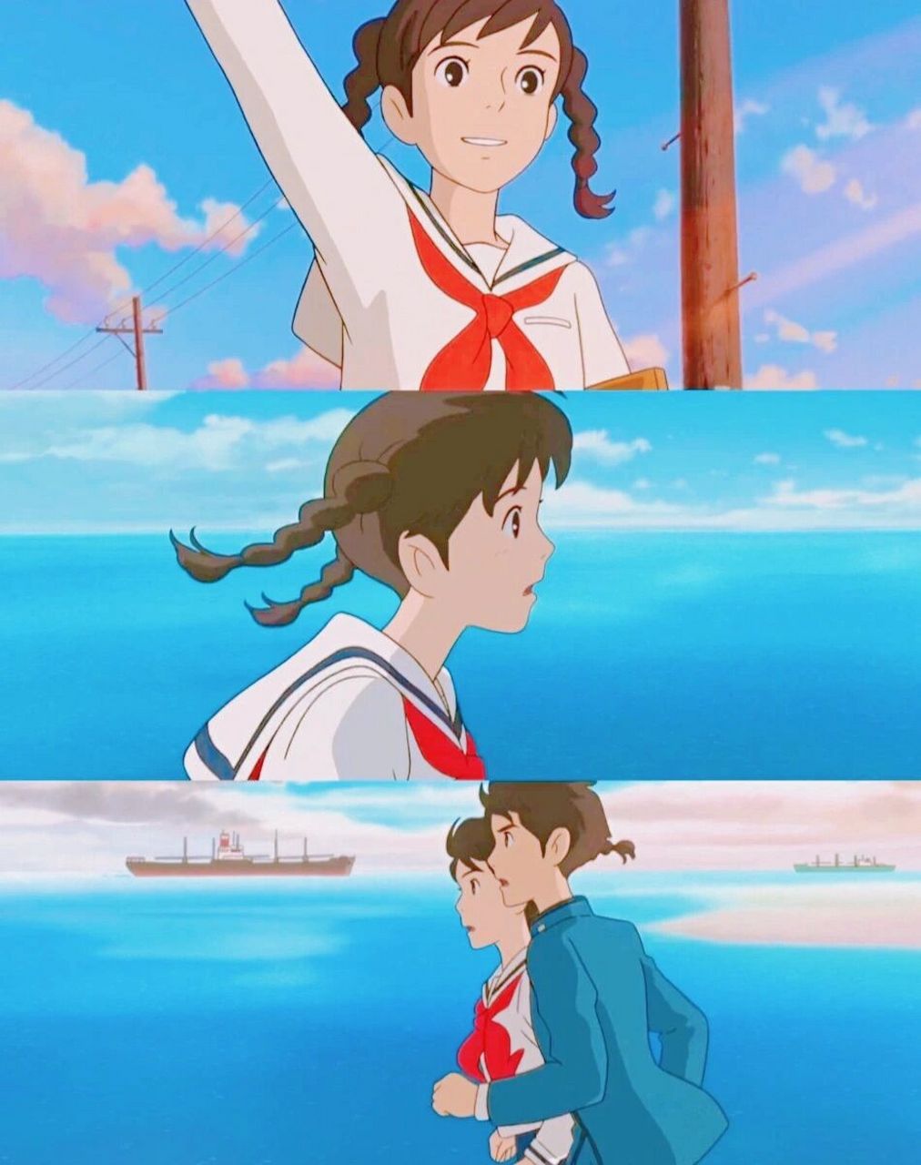 的山坡|学生时代的爱情 90#虞美人盛开的山坡# 99类型:动画|剧情