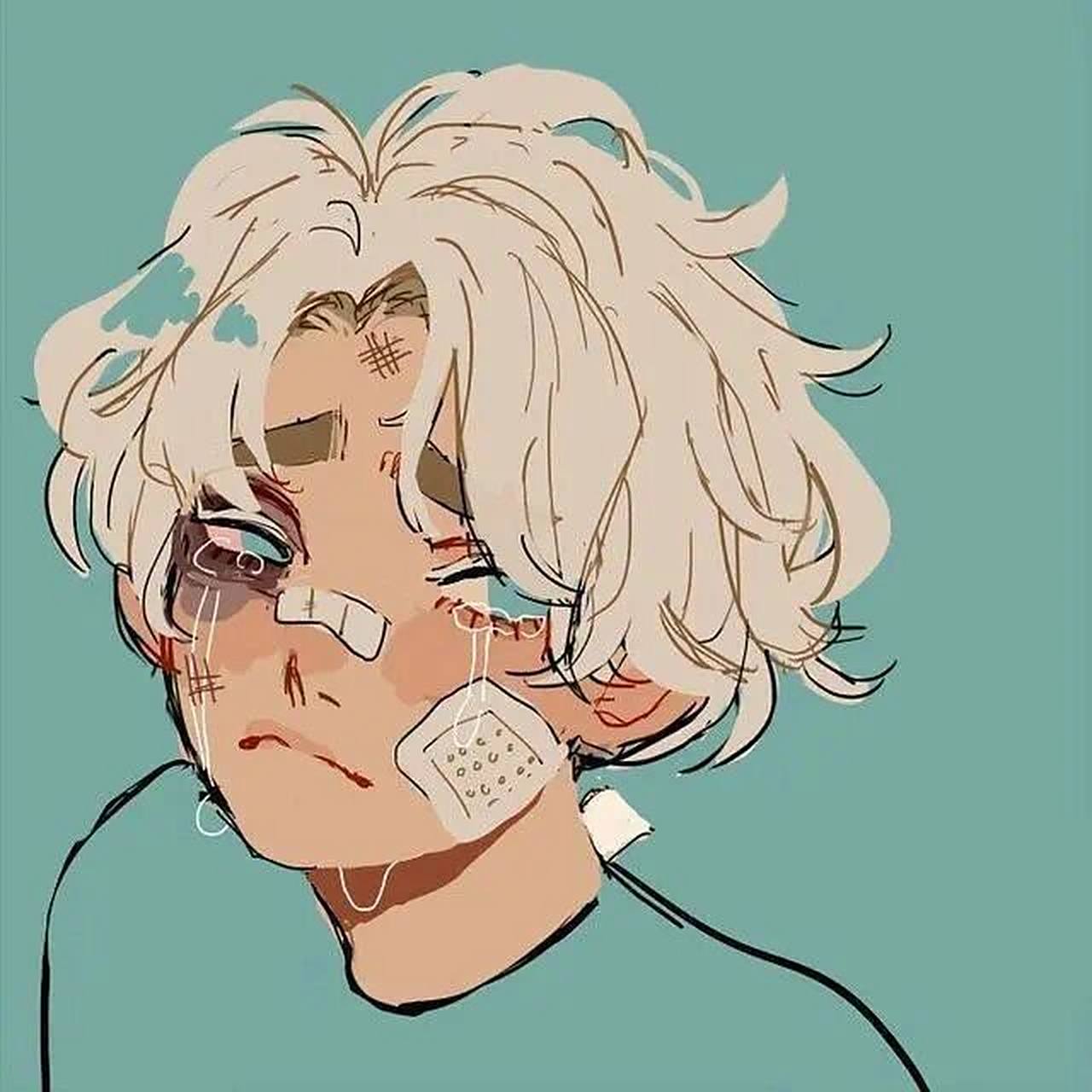 97男生文艺忧郁动漫头像