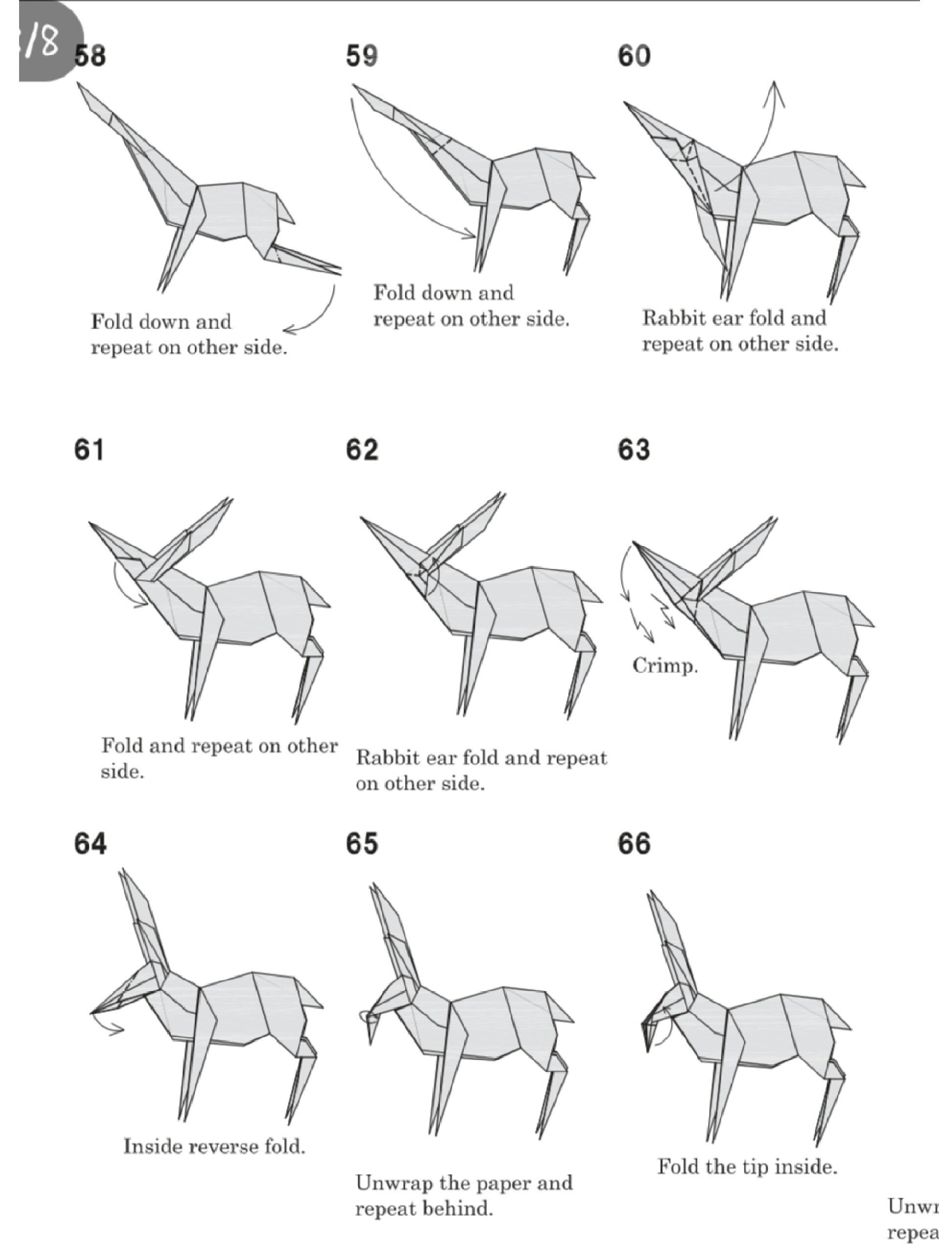 不太习惯用这么厚的纸,75步的小鹿,快要折出内伤了都