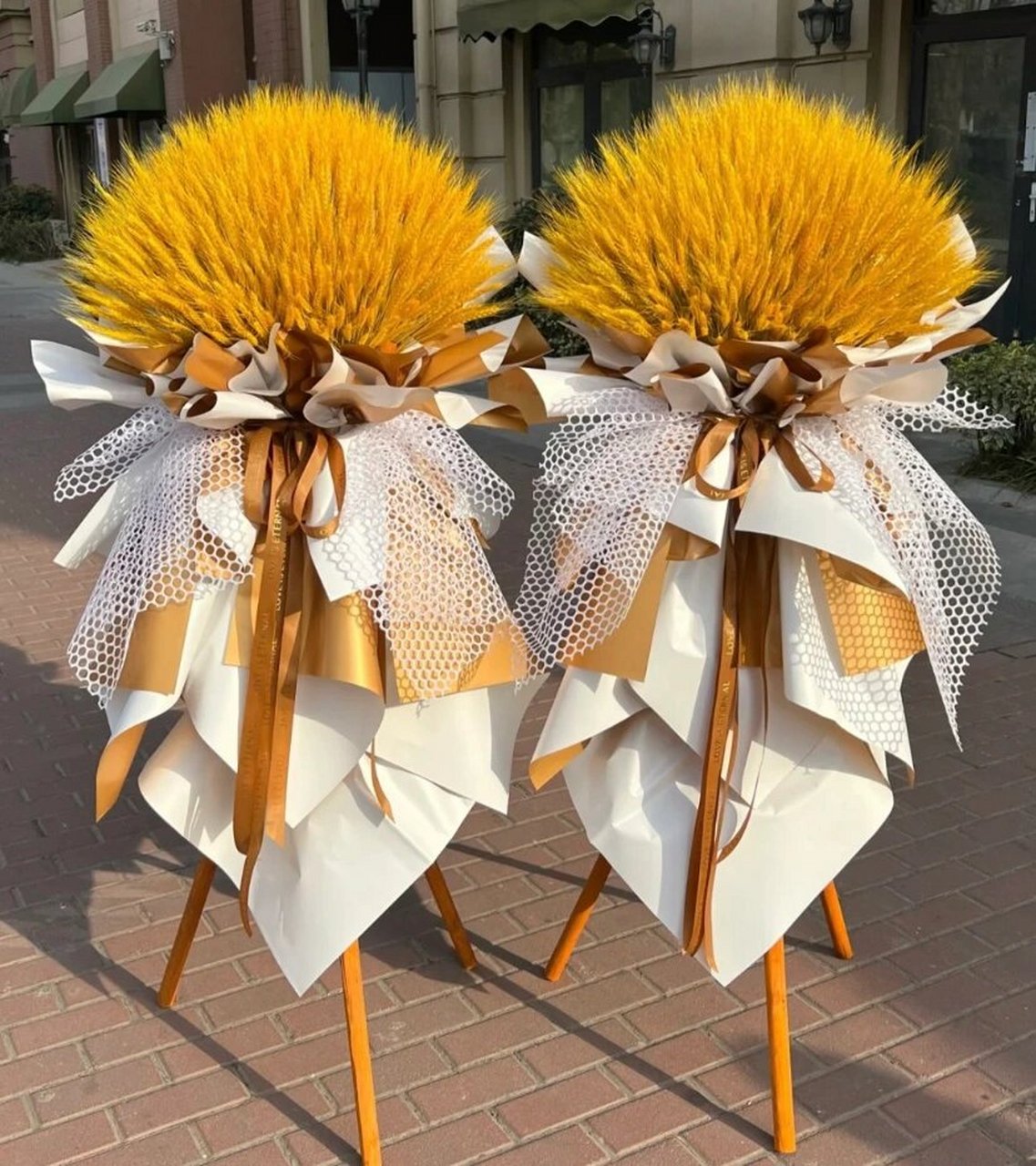 开业花篮大麦 乔迁花篮 开业大吉生意兴隆 大麦花篮寓意  开业大卖 日