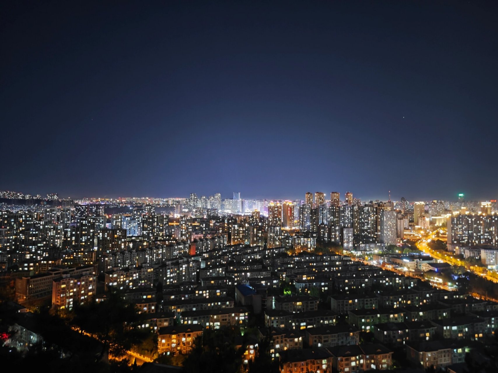 打卡大连绝美夜景拍照点 那就把夜晚揉碎在星河里91 地点在富国公园