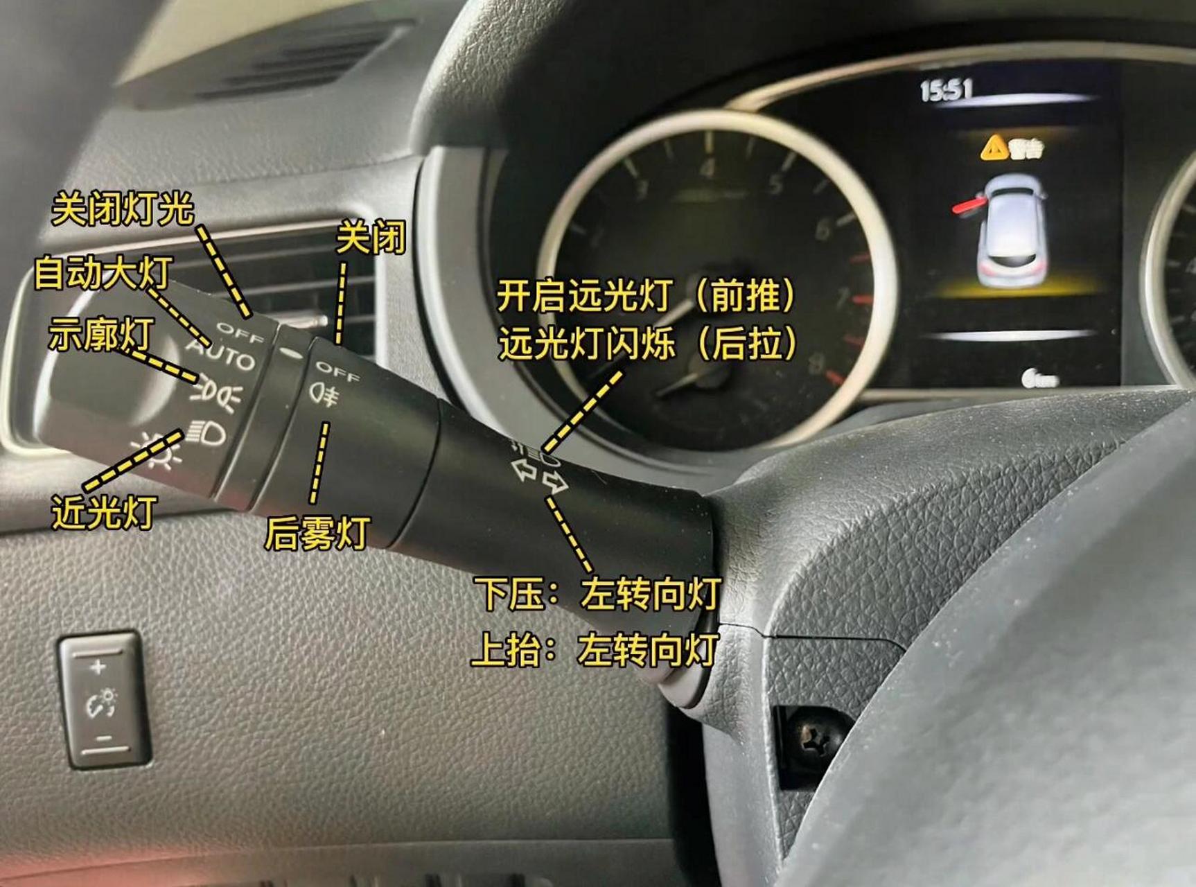 骐达全车详细功能按键图解 女神座驾骐达,小姐姐们赶紧看过来,全车