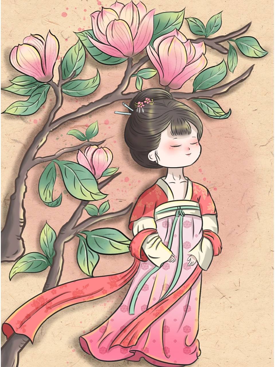 国风q版人物插画|附国潮