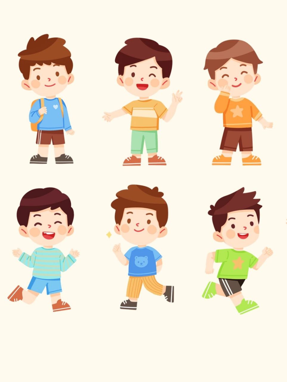 卡通学生儿童人物素材分享讲礼仪懂礼貌 94今天分享的是卡通学生