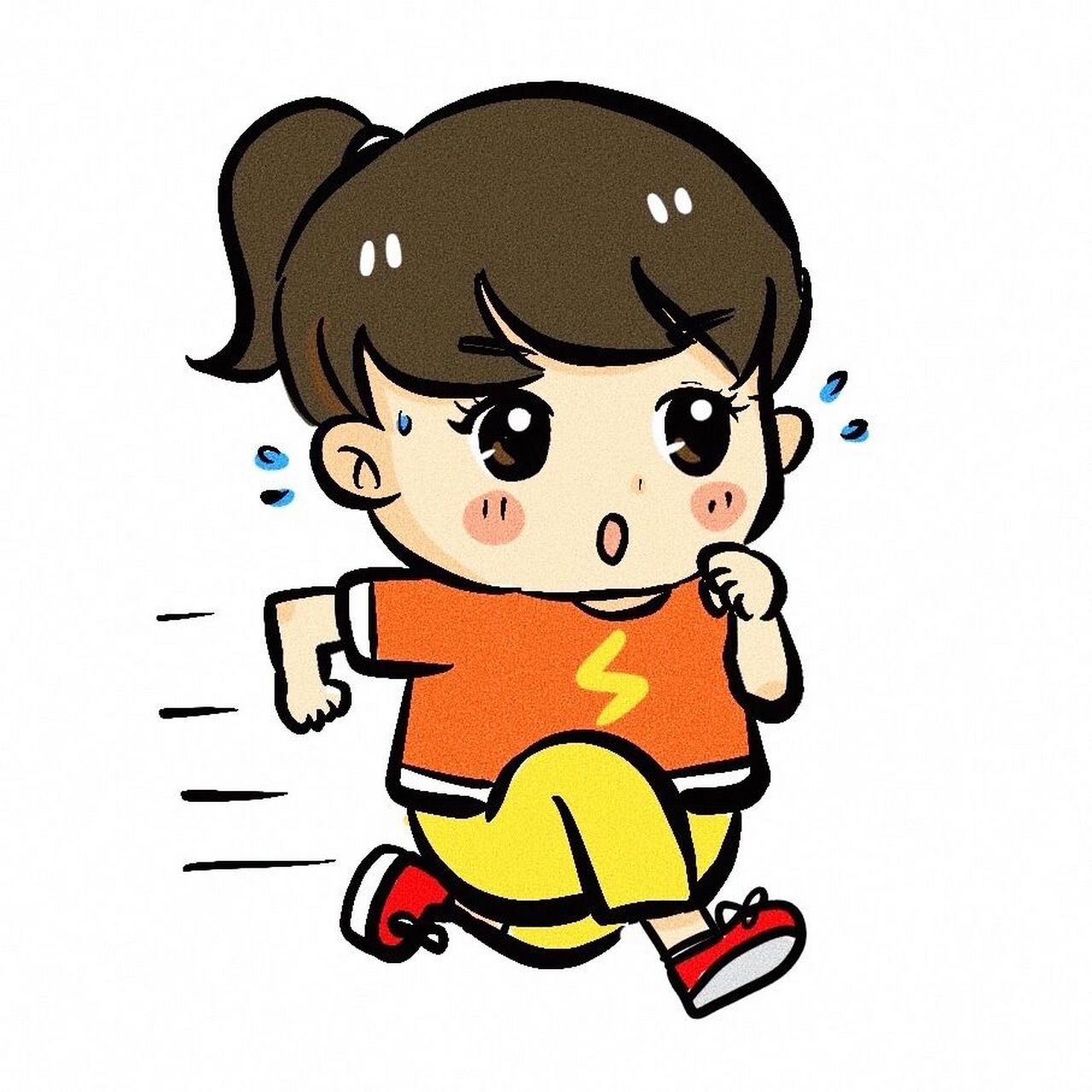 画了一些运动的幼儿园小朋友呀 生命在于运动 可爱的孩子们在运动中