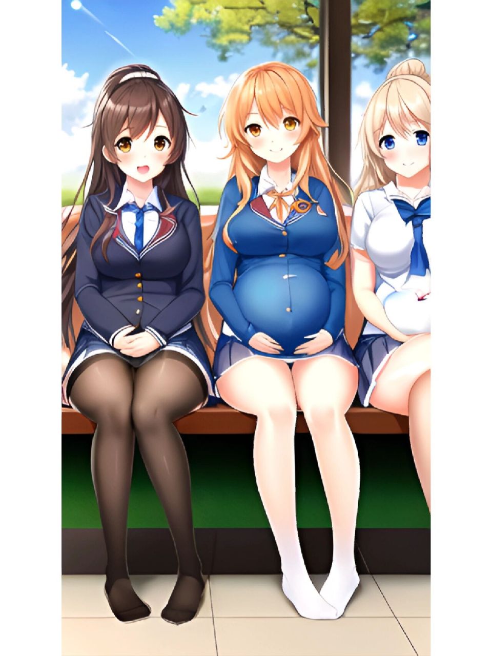 二次元可爱孕妇