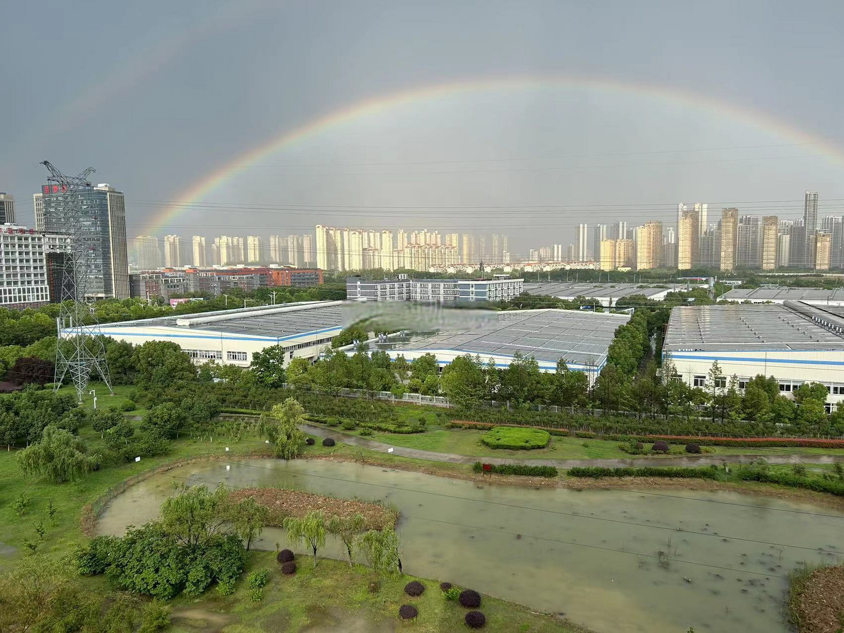 网友实拍:这彩虹96真完美了!