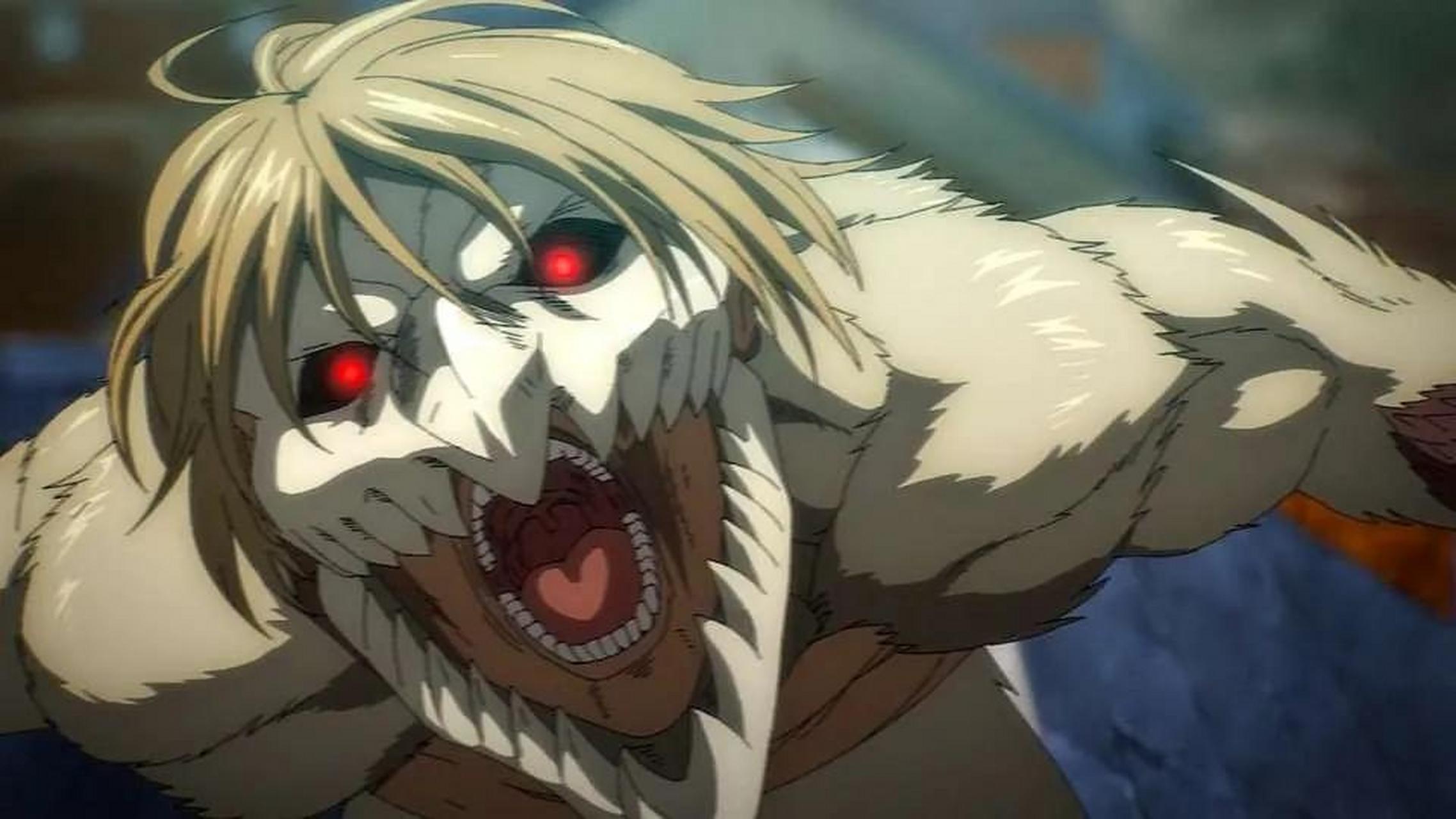 感觉动画组也很喜欢这个巨人,专门给了好几秒做特写.