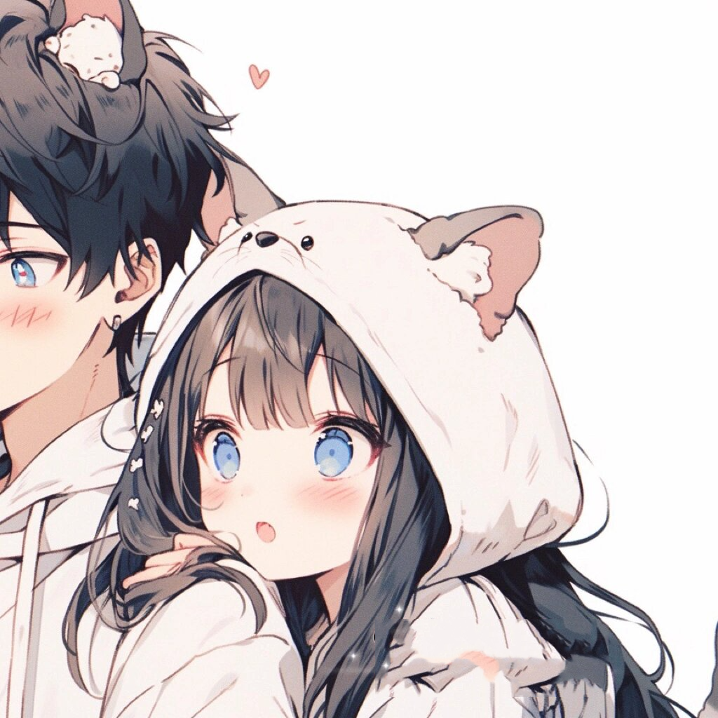 情侣头像 有点萌