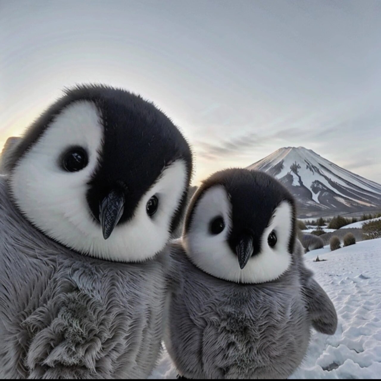 两只企鹅图片头像图片