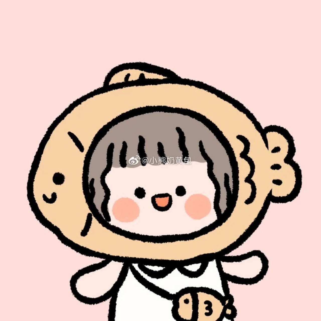 可爱卡哇伊头像 堆糖画师:小熊奶黄包