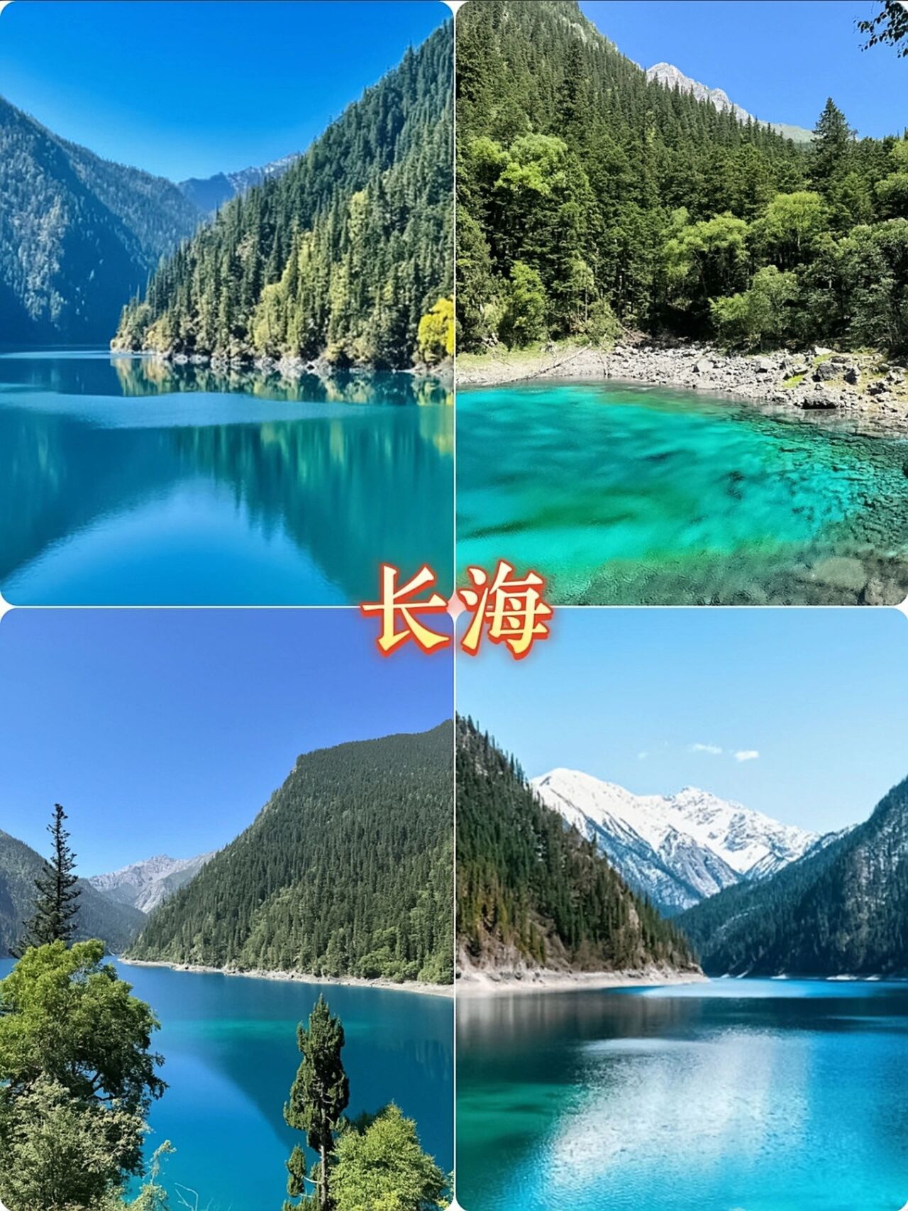 九寨沟的春夏秋冬图片