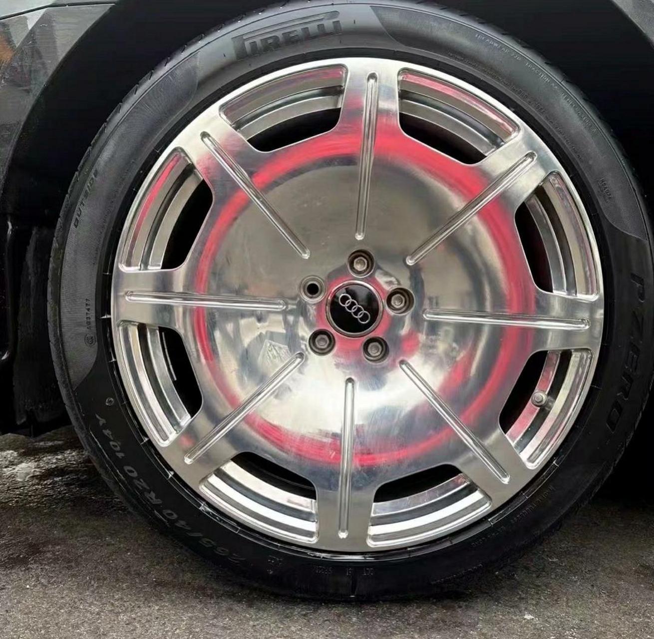 20寸奥迪a8l霍希版大饼轮毂,原厂进口锻造轮毂 搭配265/40r20轮胎