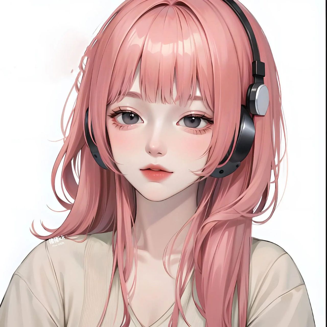 电竞少女|红发耳机95 前面有粉毛版本～大家可以翻一下