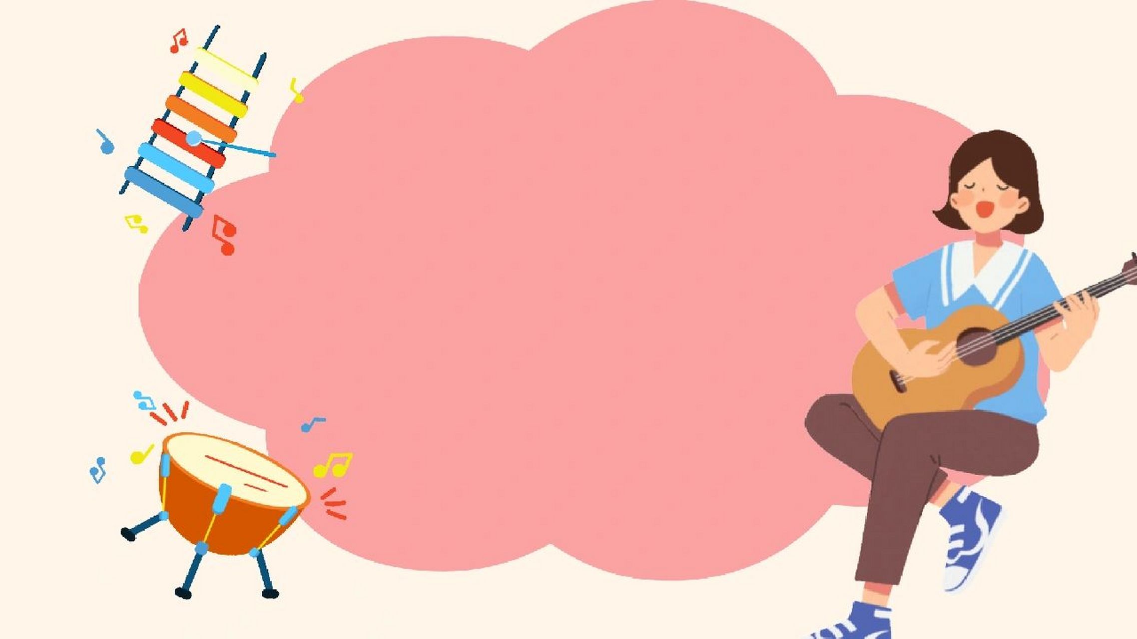 简约卡通音乐ppt背景图分享|超实用哟 嗨嗨嗨宝子们 今天咸鱼给大家