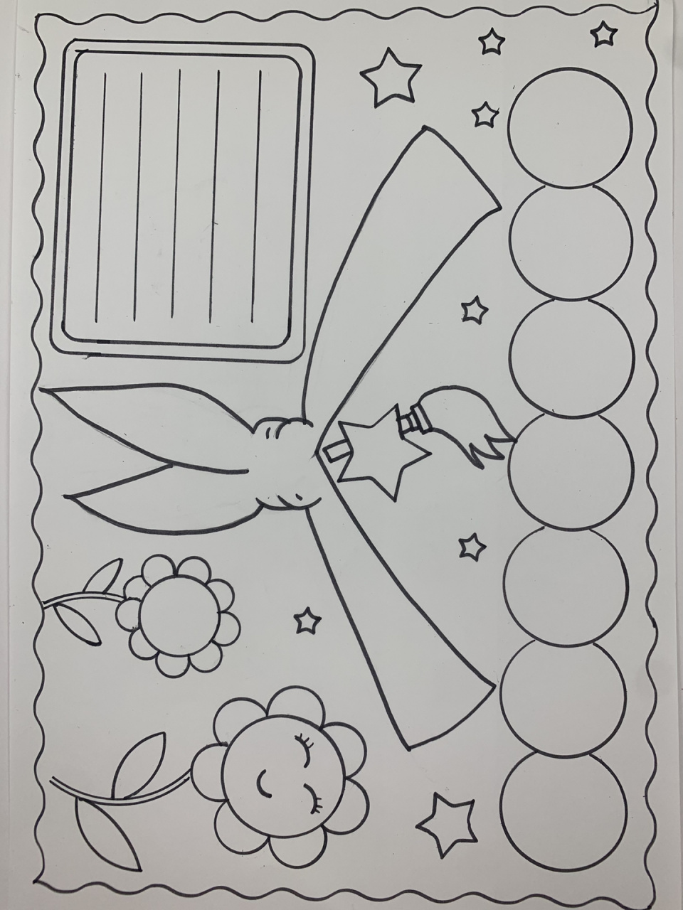 手抄报线条版 少年先锋队线条版,家有小学生记得收藏