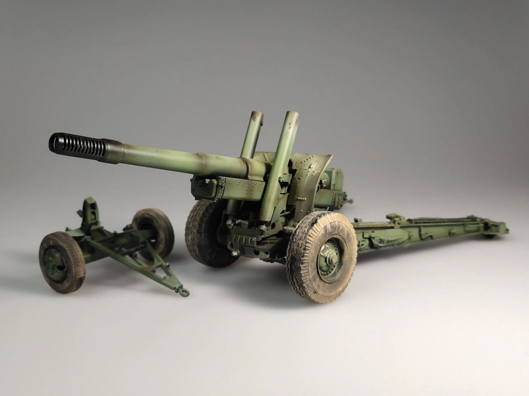 中国志愿军ml-20型152榴弹炮 在抗美援朝上甘岭的战斗中,我志愿军涌现