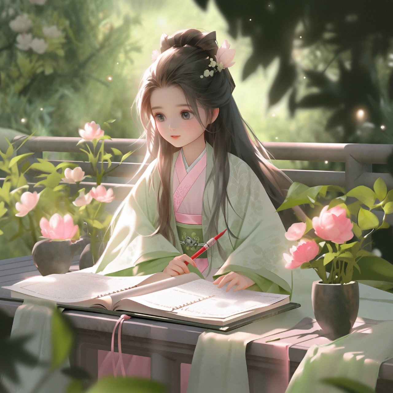 读书学习女生头像‖超仙气质头像 97一茶,一书,一知己,不负岁月不负