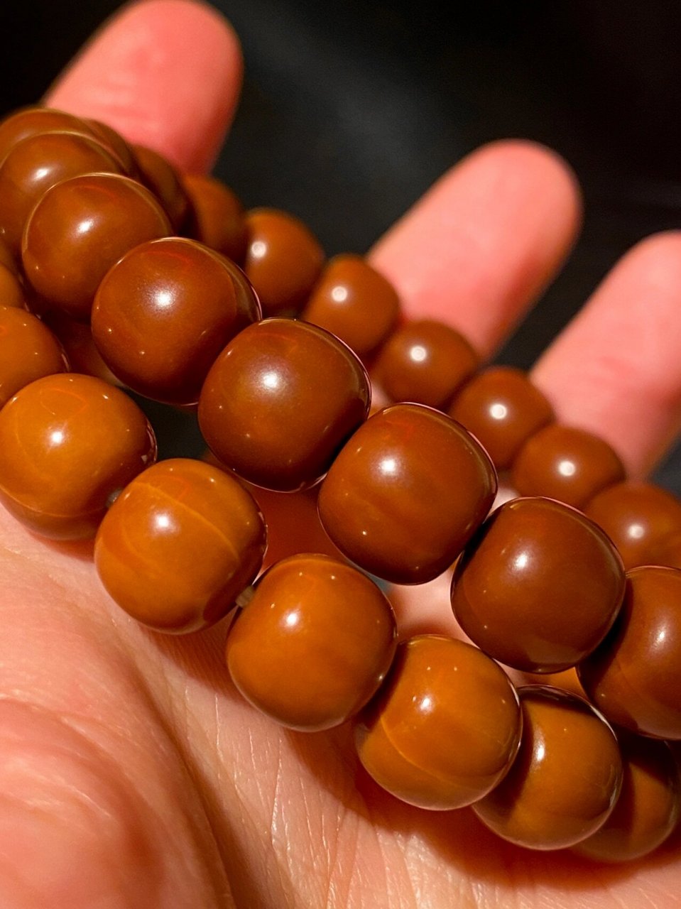 94没泡药的文玩猴头,盘出来是这个色儿7515 · 没有泡药做色的