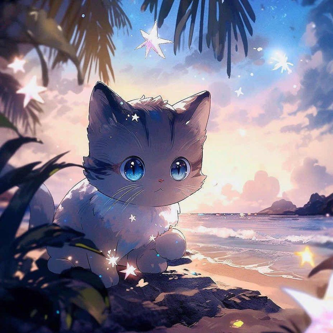 输入口令2jc4dk 下载原图萌宠 猫咪 治愈系 二次元 画画