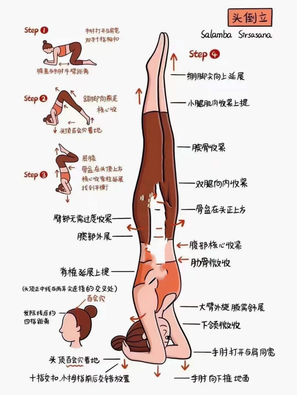 头倒立动作图片