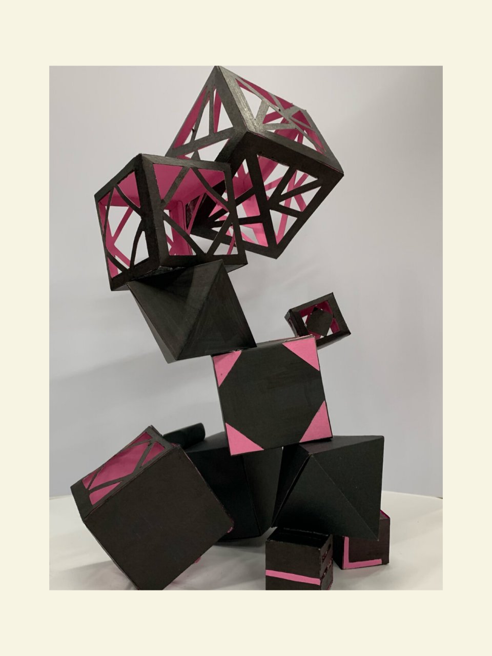 立体构成 手工折纸三维设计作业 最爱blackpink96 简直一个粗糙怪