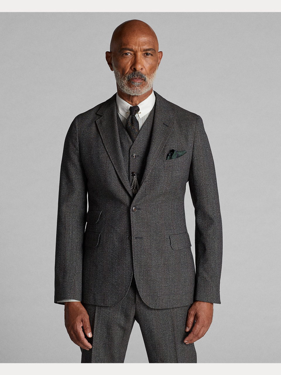 种草 | rrl峡谷格纹羊毛twill套装 rrl套装再来一套老钱风格,面料是