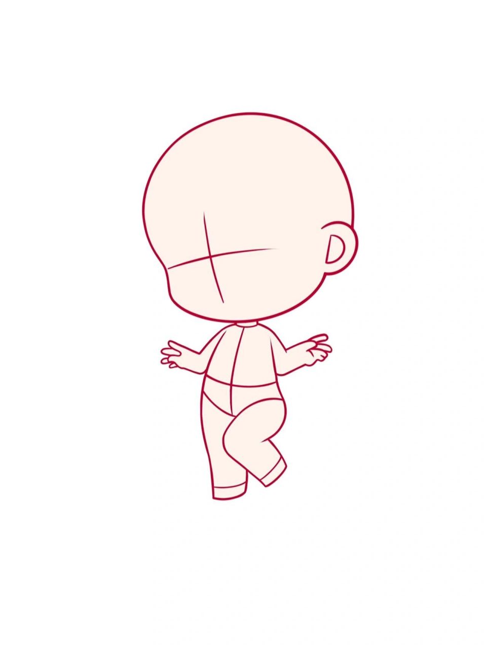 q版小裙裙画法 你们催的q版小裙裙来啦～ 绘画工具ipad air477奢姿