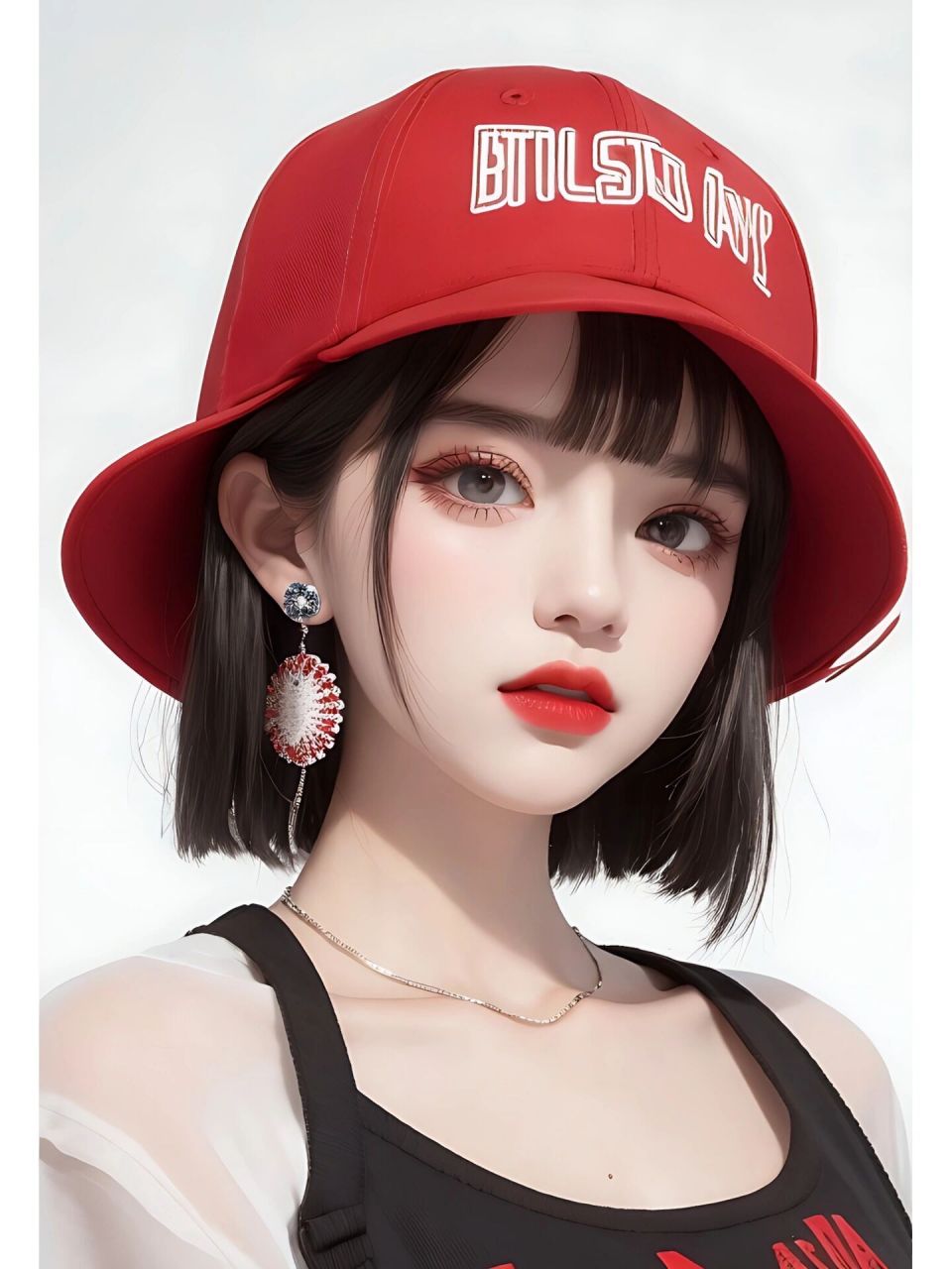 女生头像|好酷!帽子一戴,谁也不爱!