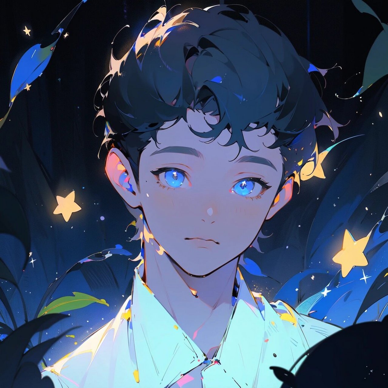 blue boy|忧郁男孩头像